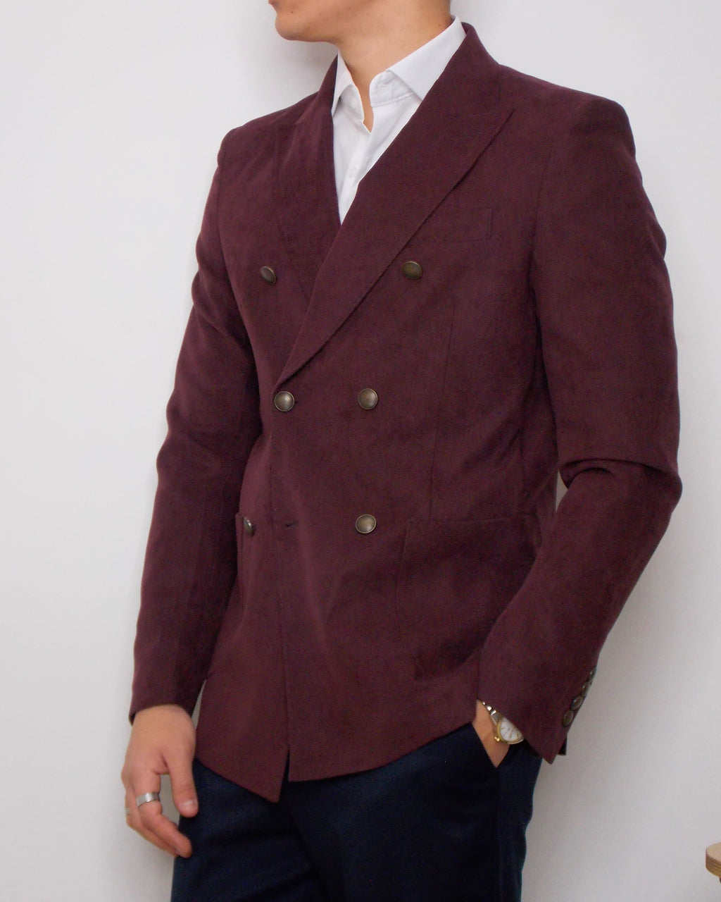 MARCONILS GIACCA DOPPIO PETTO CILIEGIO