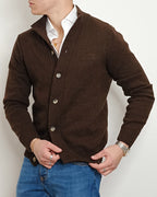 VALDICHIARA CARDIGAN IN LANA CON BOTTONI