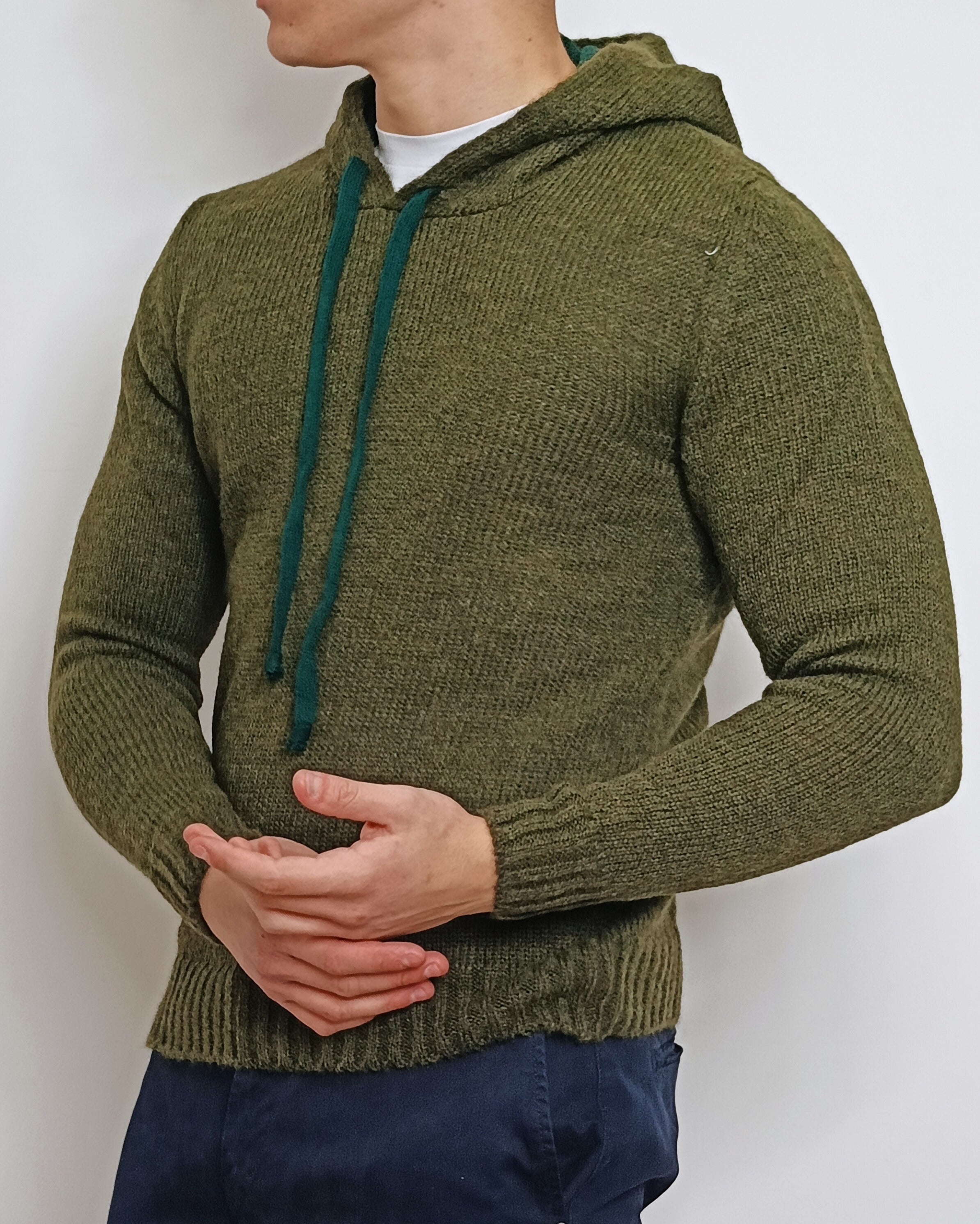 DOPPIAVVI MAGLIA CON CAPPUCCIO IRON24