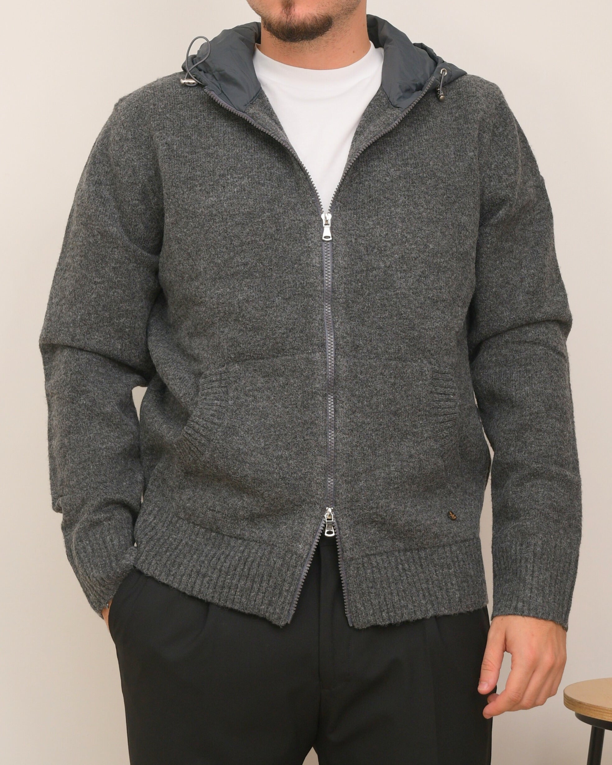 IMPURE MAGLIA ZIP LANA QUINN