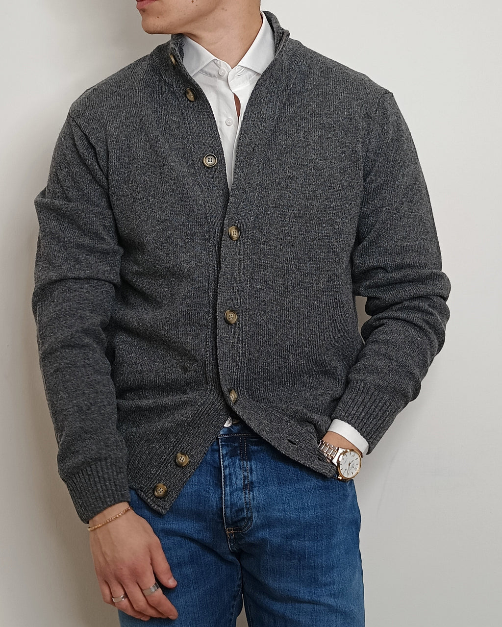 VALDICHIARA CARDIGAN IL LANA CON BOTTONI