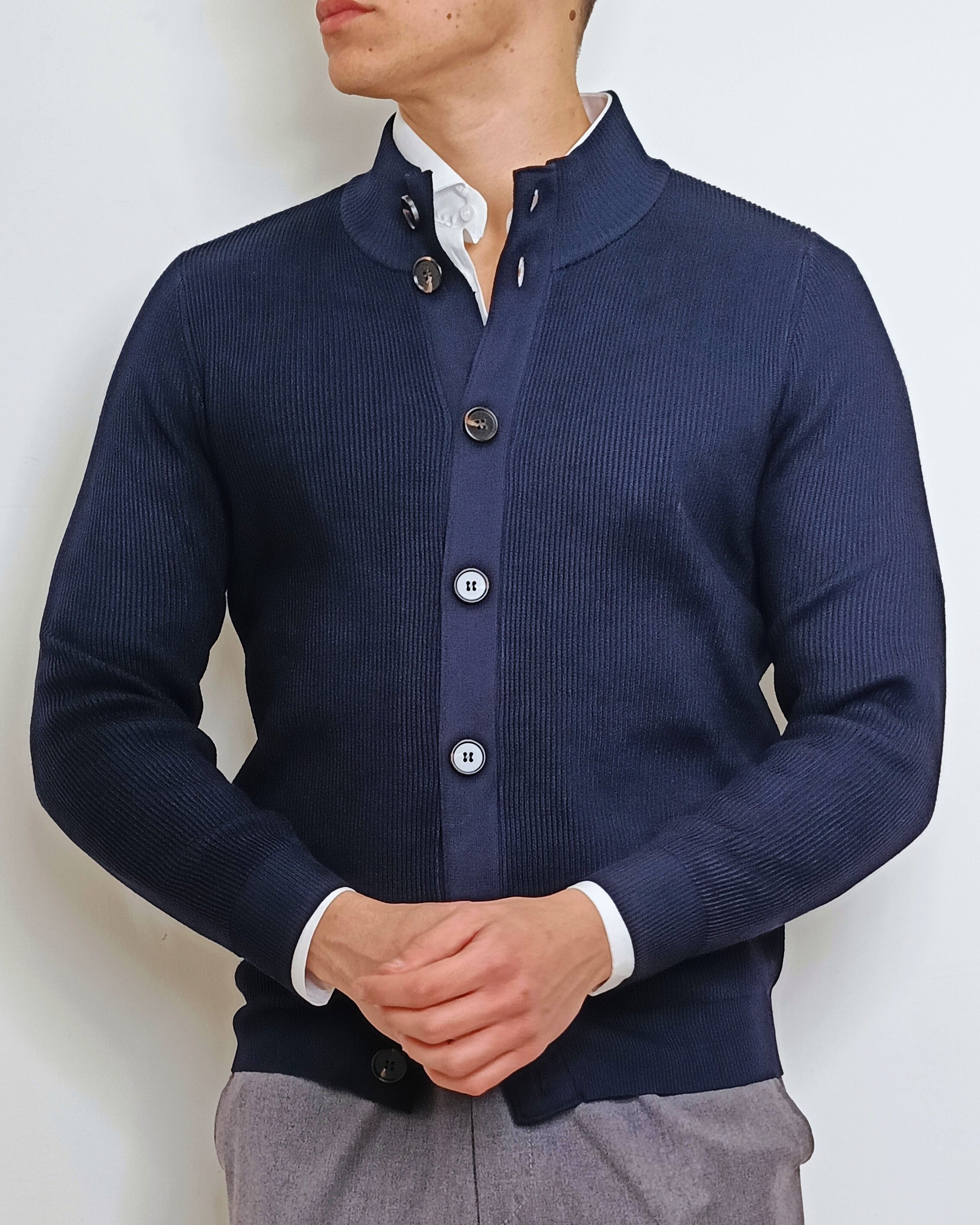 DOPPIAVVI CARDIGAN INGLESE CON BOTTONI