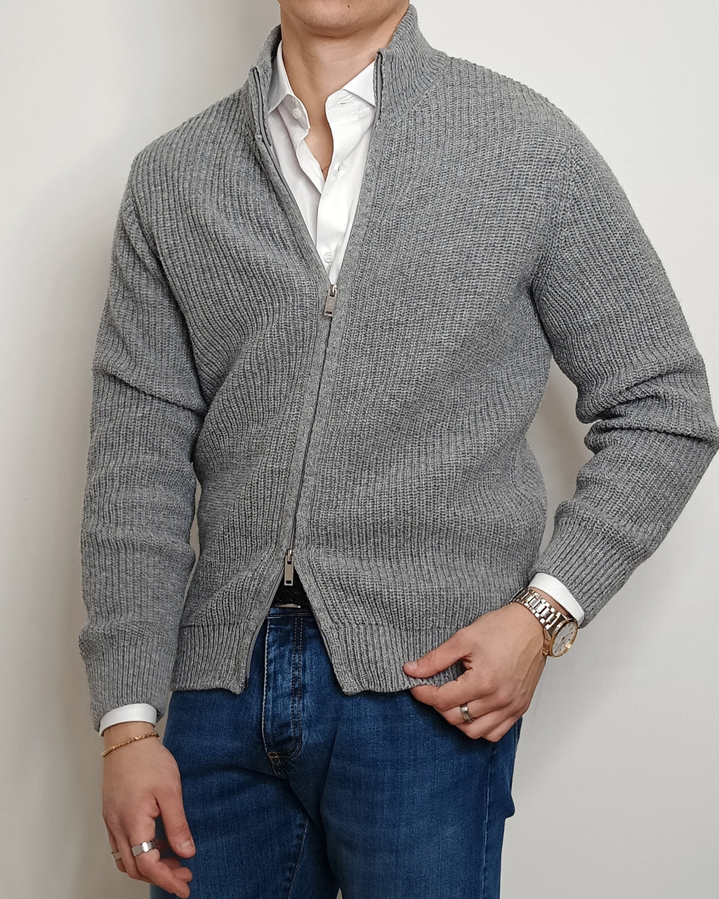 VALDICHIARA FULL ZIP LANA 1007