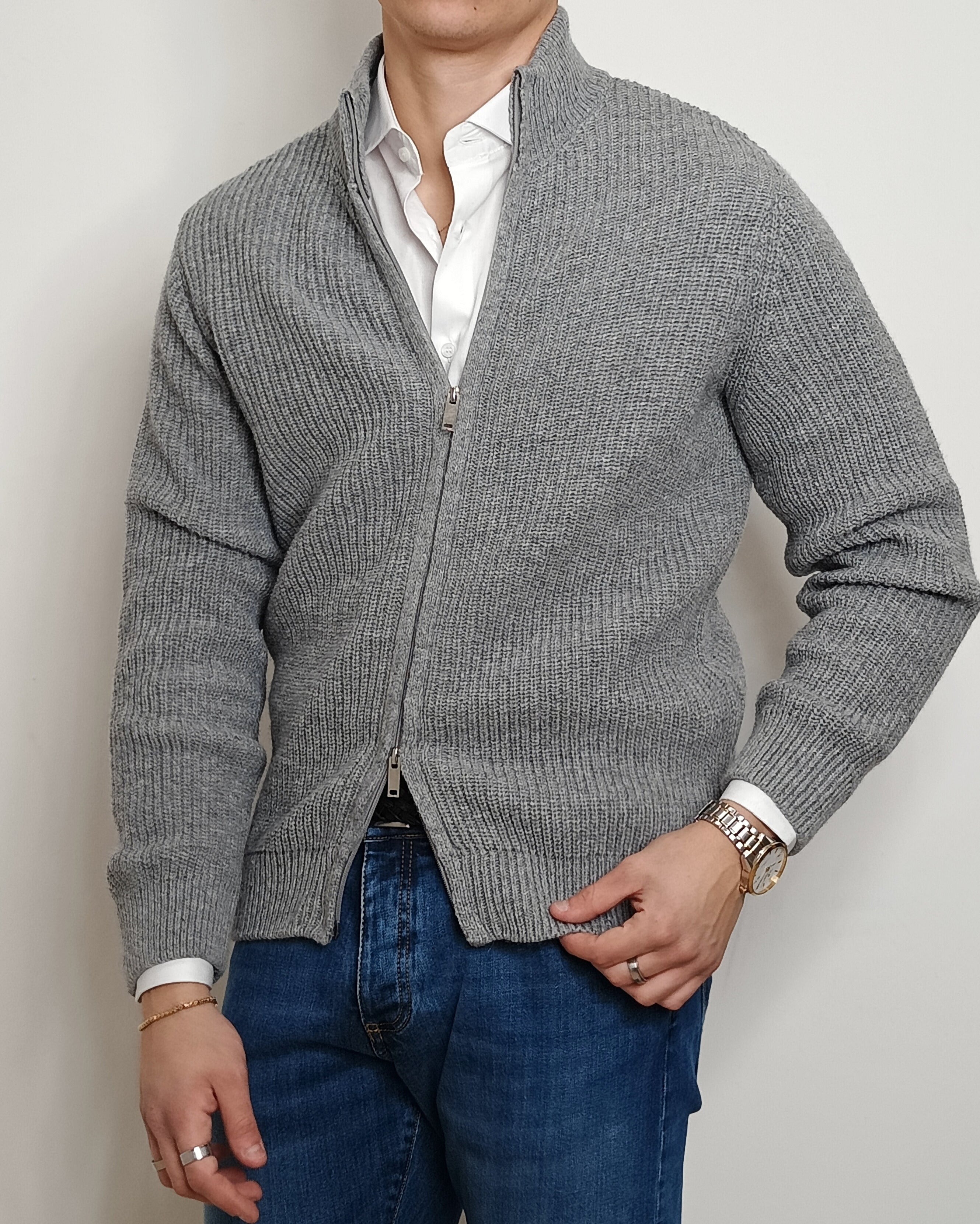 VALDICHIARA FULL ZIP LANA 1007