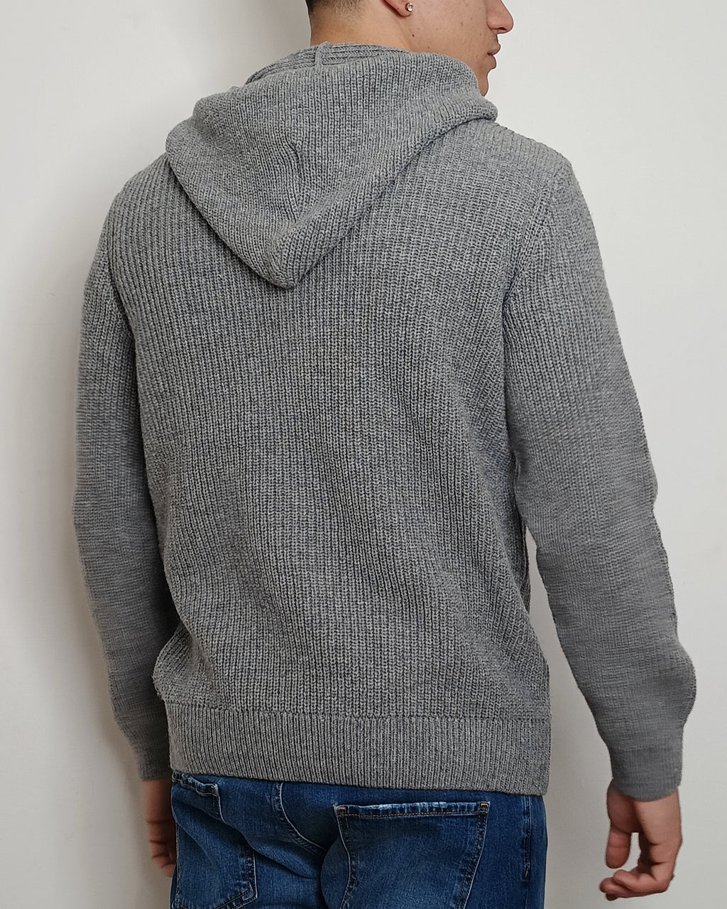 VALDICHIARA FELPA IN LANA CON CAPPUCCIO