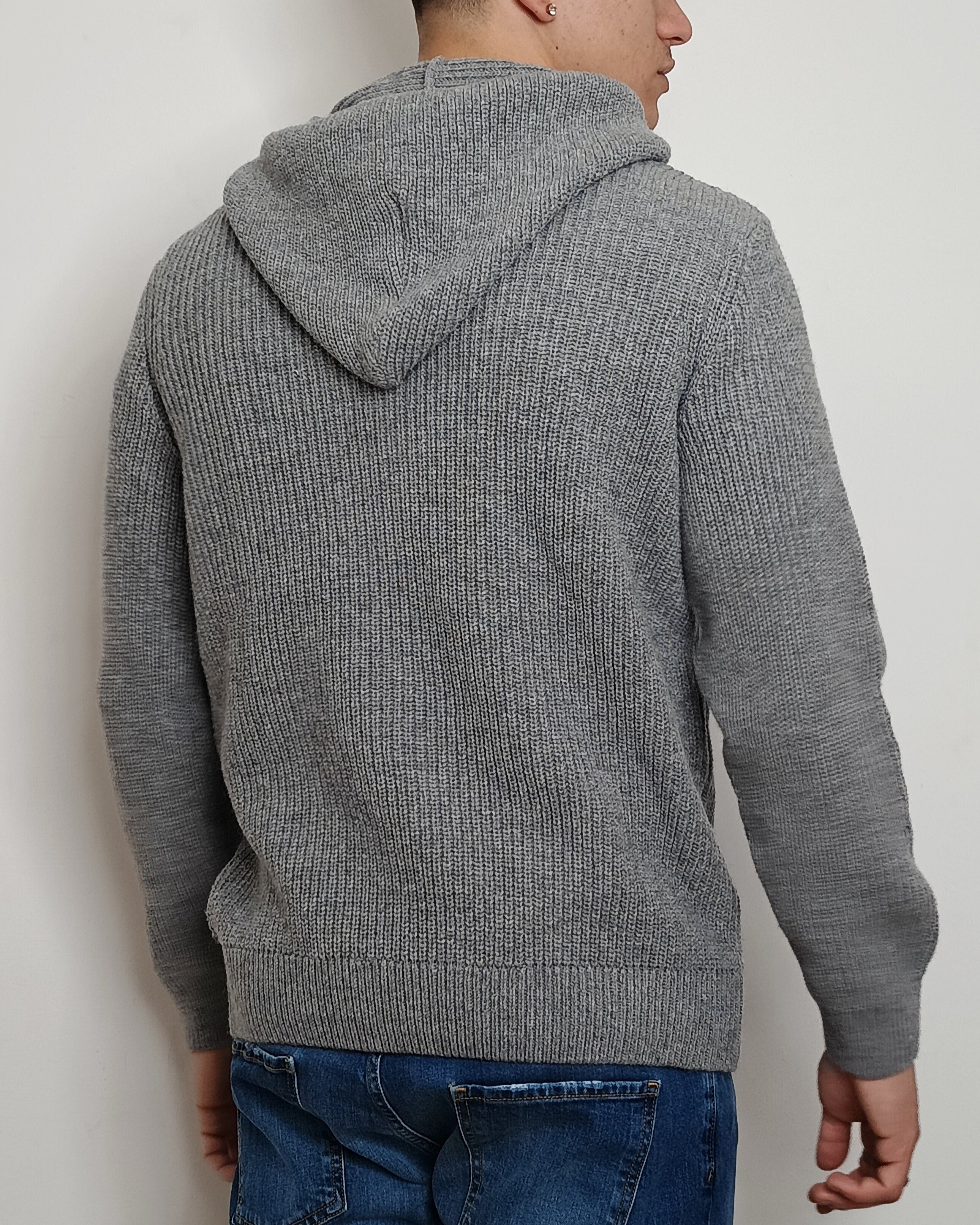 VALDICHIARA FELPA IN LANA CON CAPPUCCIO