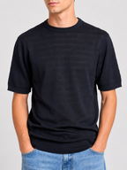 Maglia girocollo traforata