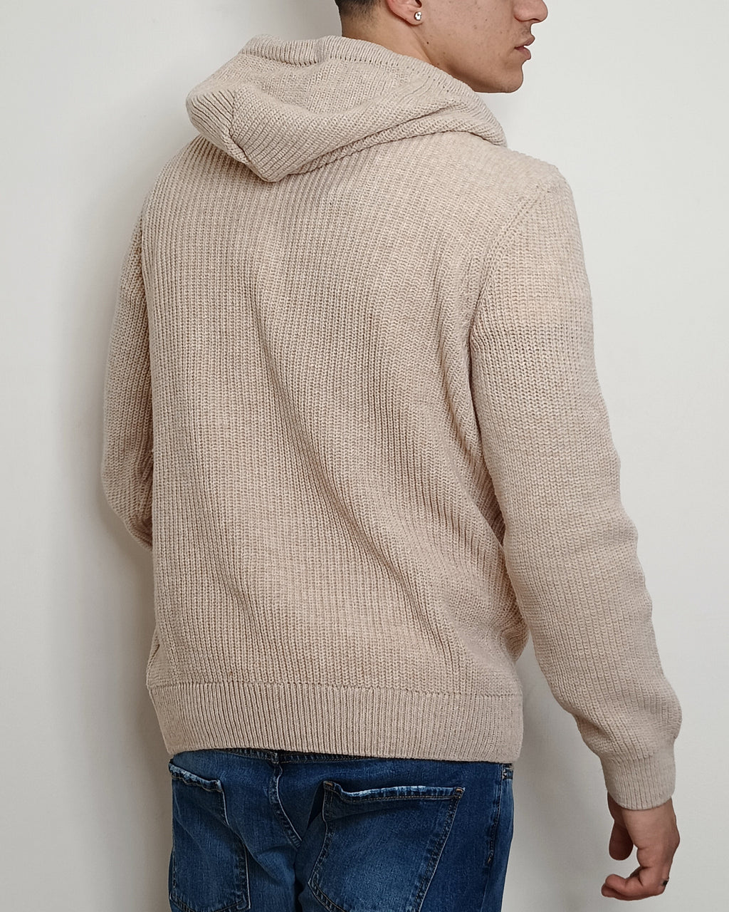 VALDICHIARA FELPA IN LANA CON CAPPUCCIO