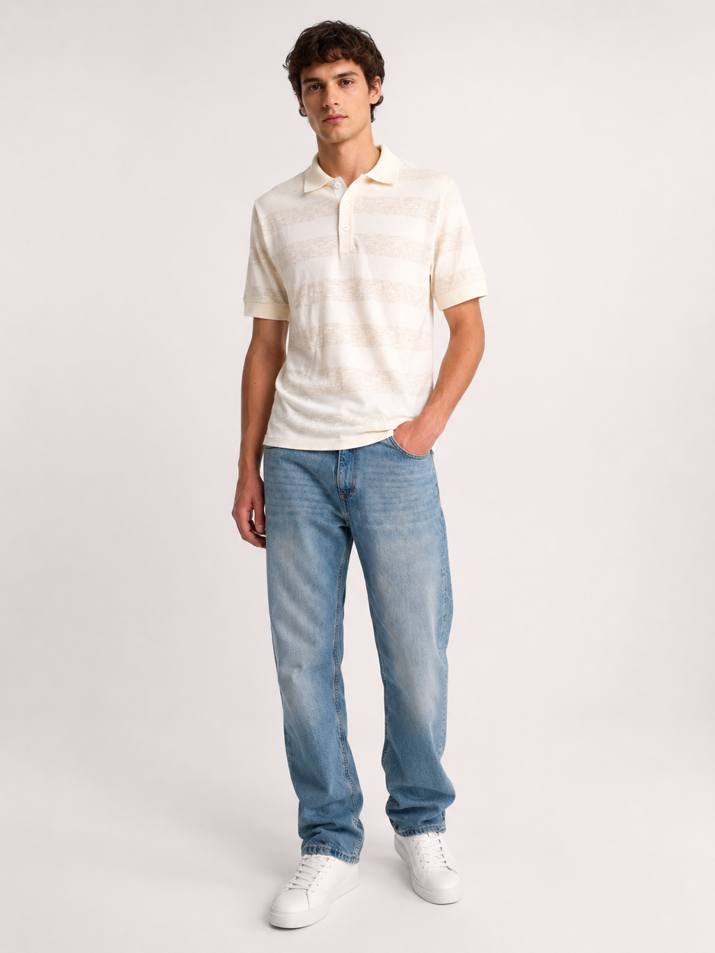 Jean baggy sabbia
