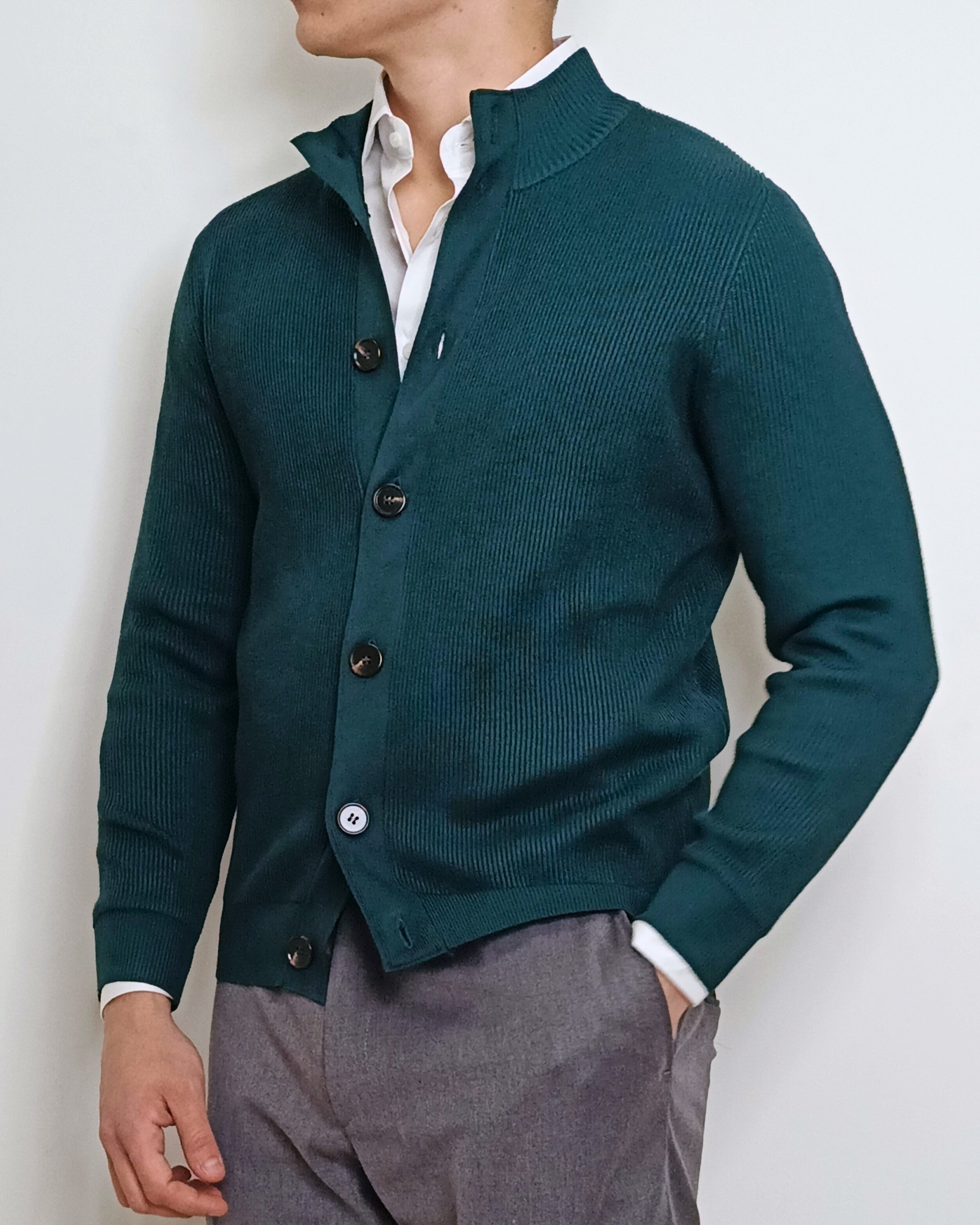 DOPPIAVVI CARDIGAN INGLESE CON BOTTONI