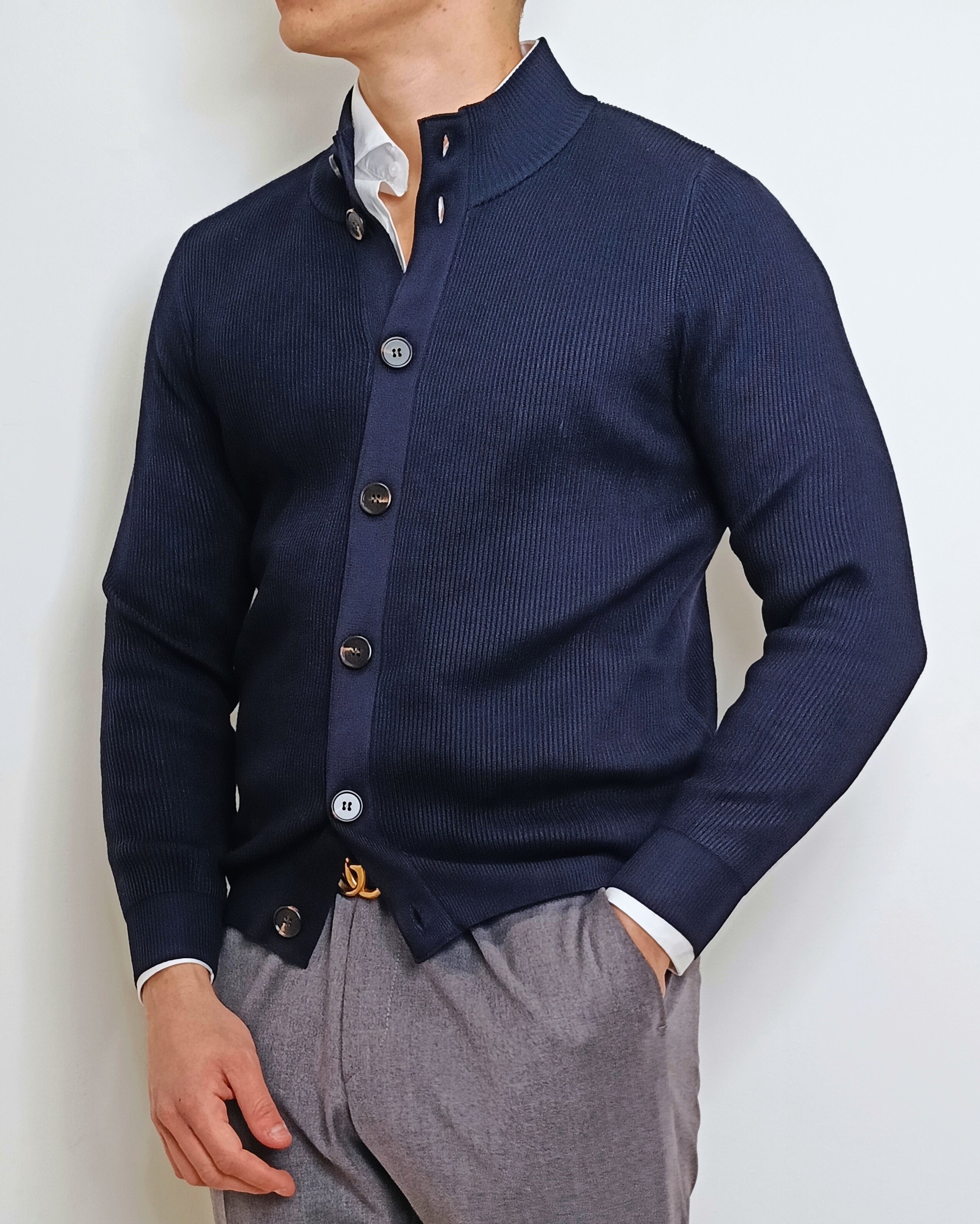 DOPPIAVVI CARDIGAN INGLESE CON BOTTONI