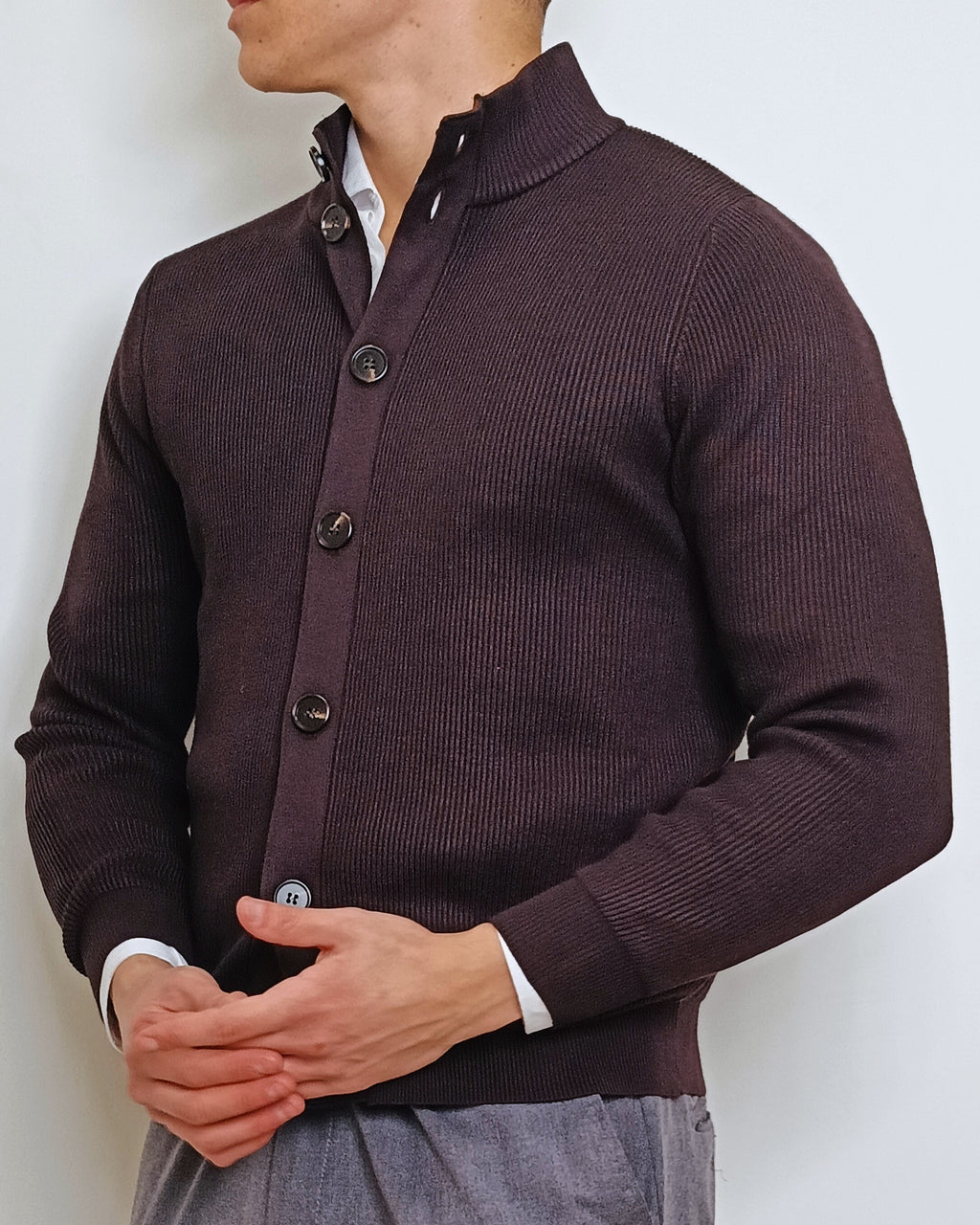 DOPPIAVVI CARDIGAN INGLESE CON BOTTONI