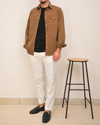 OUTFIT: DOPPIAVVI CHINO TENNESSE SLIM LUCIO1 & DOPPIAVVI CAMICIA TEXAS GAMBARINE