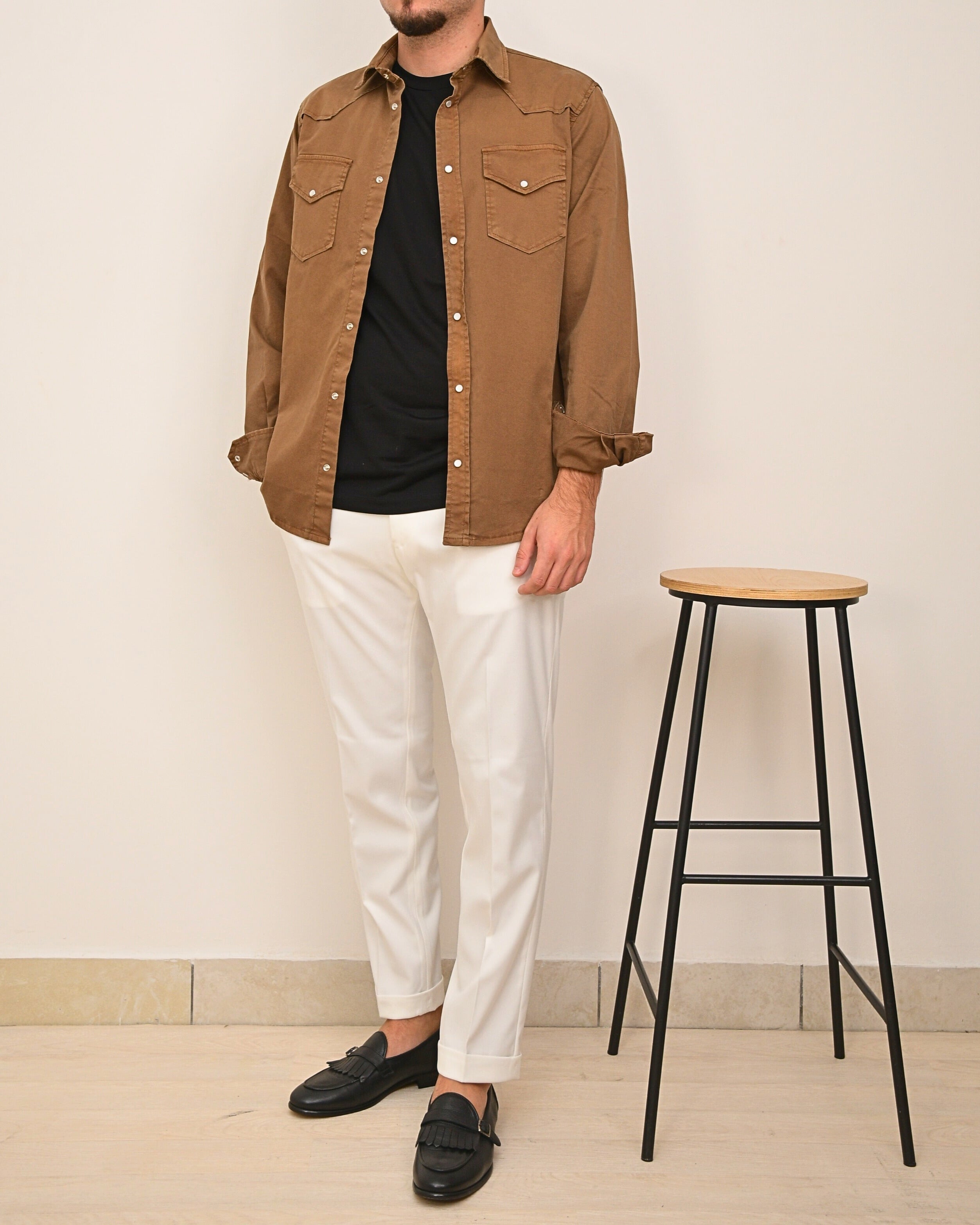 OUTFIT: DOPPIAVVI CHINO TENNESSE SLIM LUCIO1 & DOPPIAVVI CAMICIA TEXAS GAMBARINE