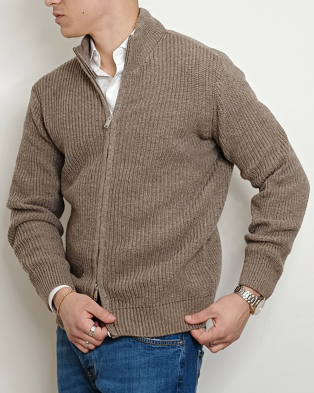 VALDICHIARA FULL ZIP LANA 1007