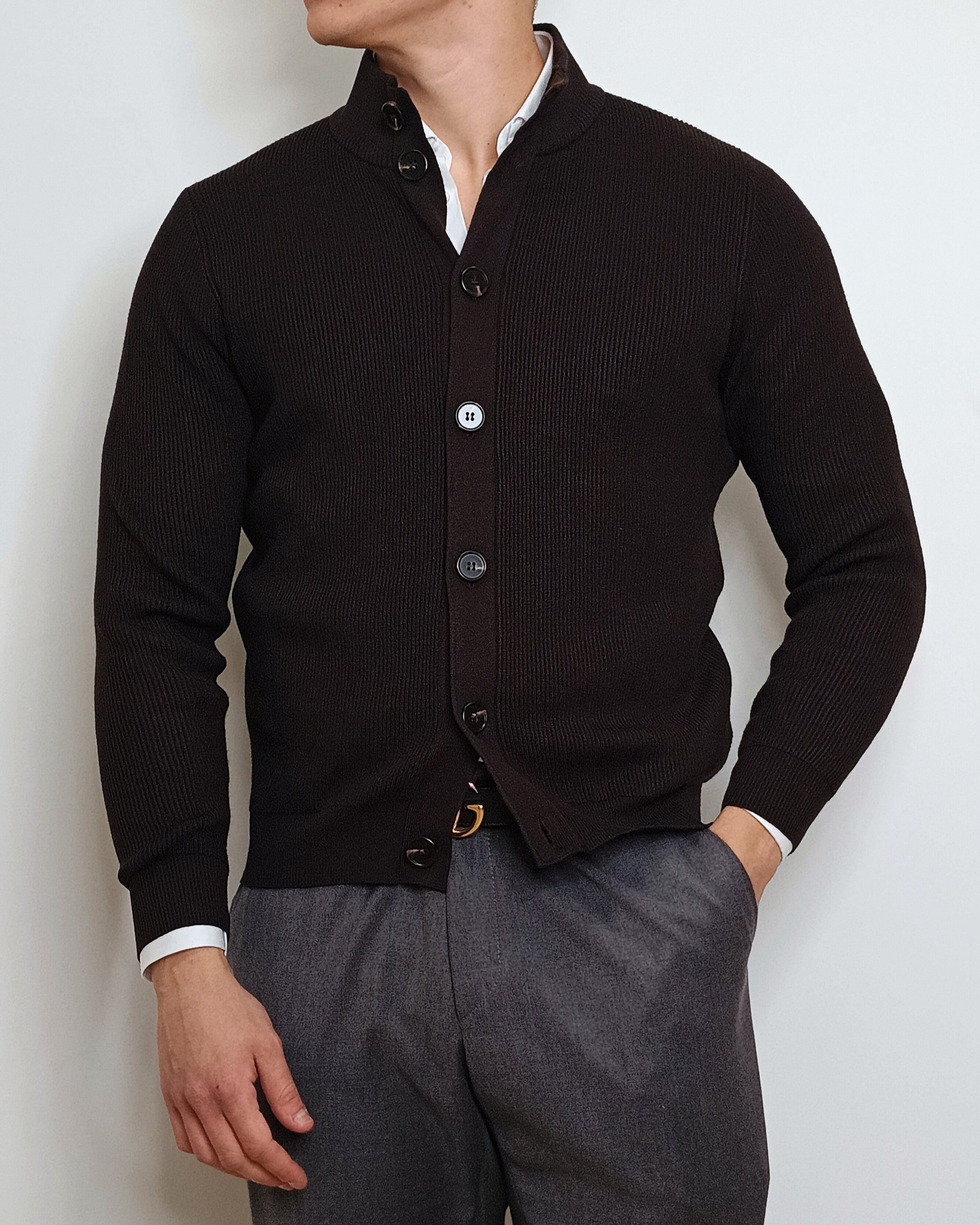 DOPPIAVVI CARDIGAN INGLESE CON BOTTONI