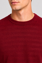 Maglia girocollo traforata