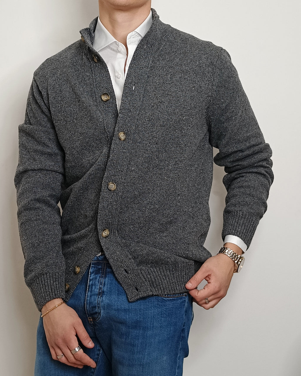 VALDICHIARA CARDIGAN IL LANA CON BOTTONI