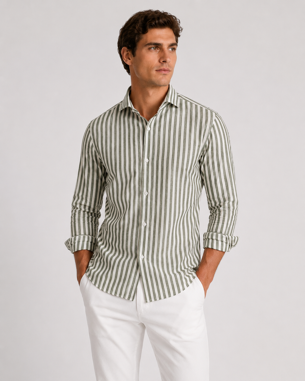 Camicia righe large