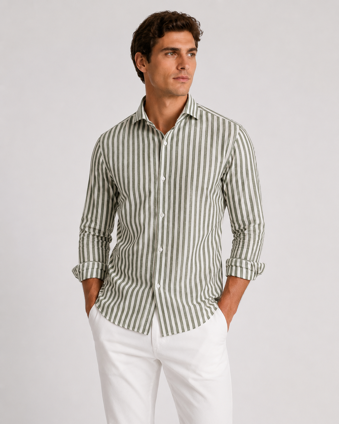 Camicia righe large