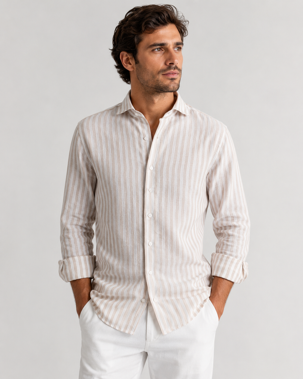 Camicia righe larghe