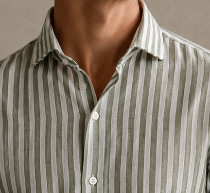 Camicia righe large