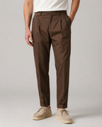 Pantalone chinos doppia pence