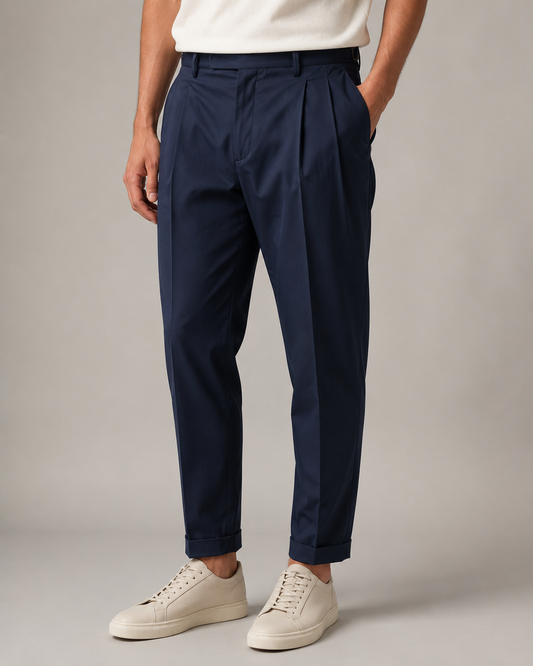 Pantalone chinos doppia pence