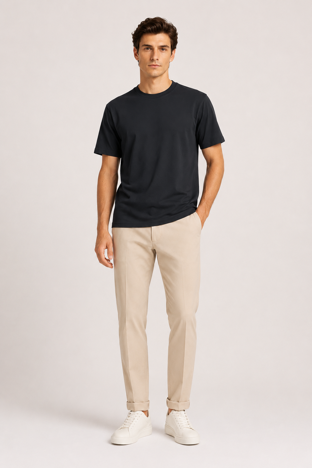 T-shirt filo di scozia