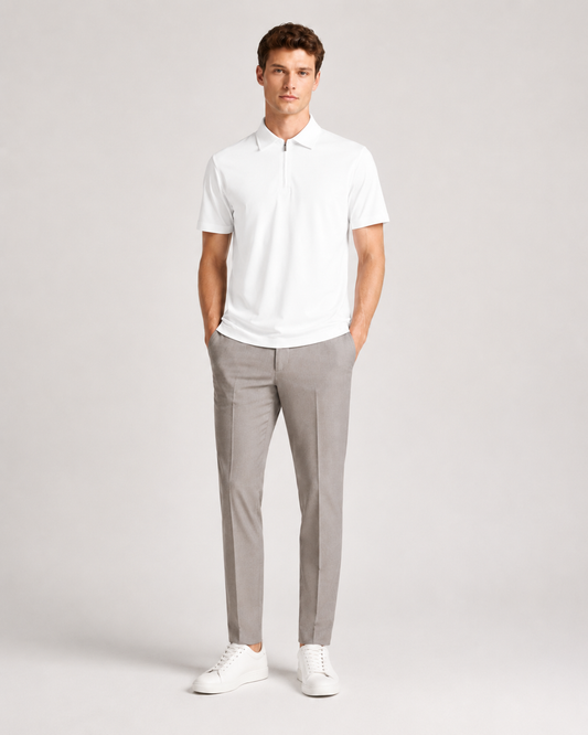 Polo con zip
