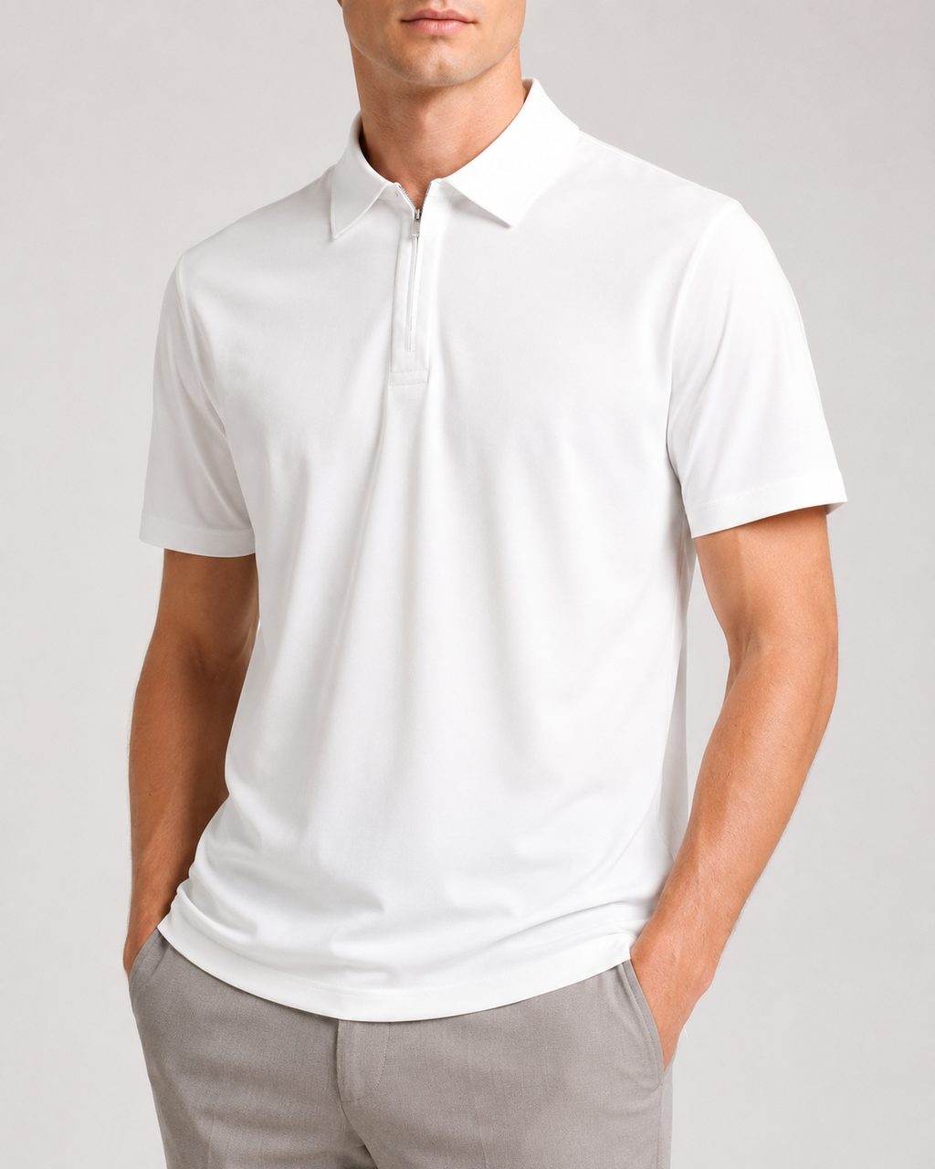 Polo con zip