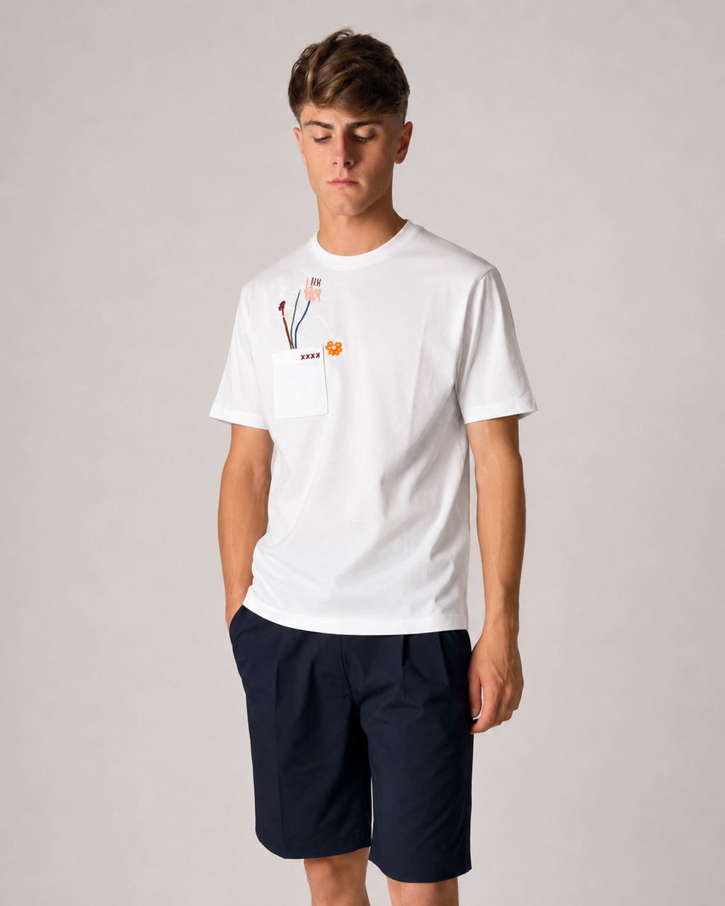 T-shirt con tasca