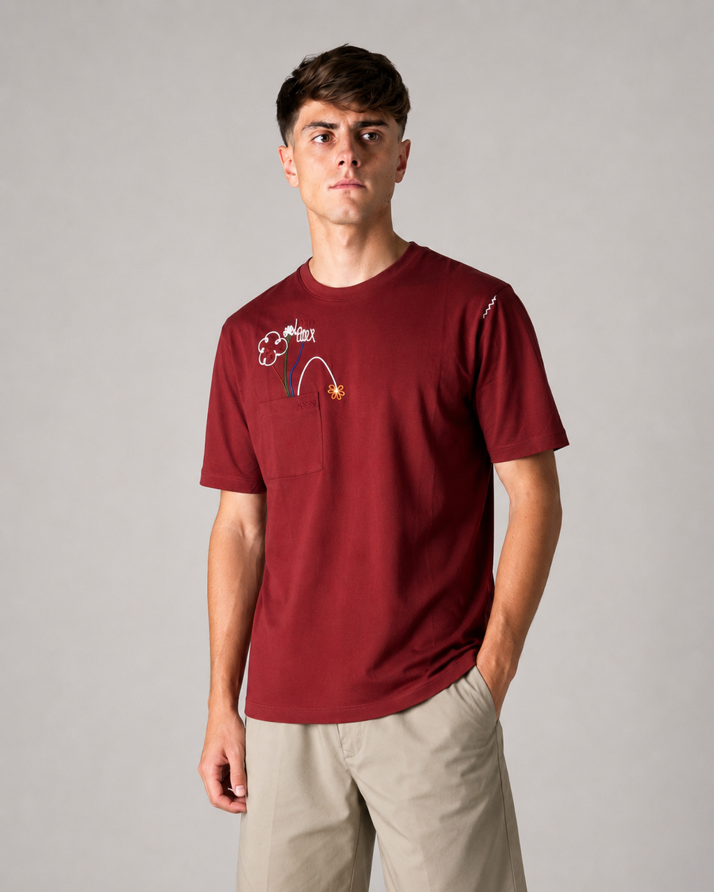 T-shirt con tasca