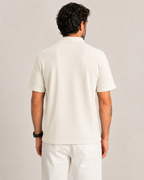 Polo in filo cotone con bottoni