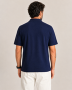 Polo in filo cotone con bottoni
