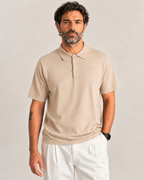Polo in filo cotone con bottoni
