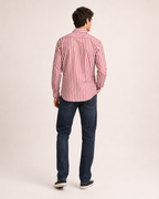 Camicia rigata in cotone