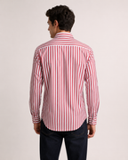 Camicia rigata in cotone