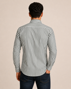 Camicia a righe in cotone