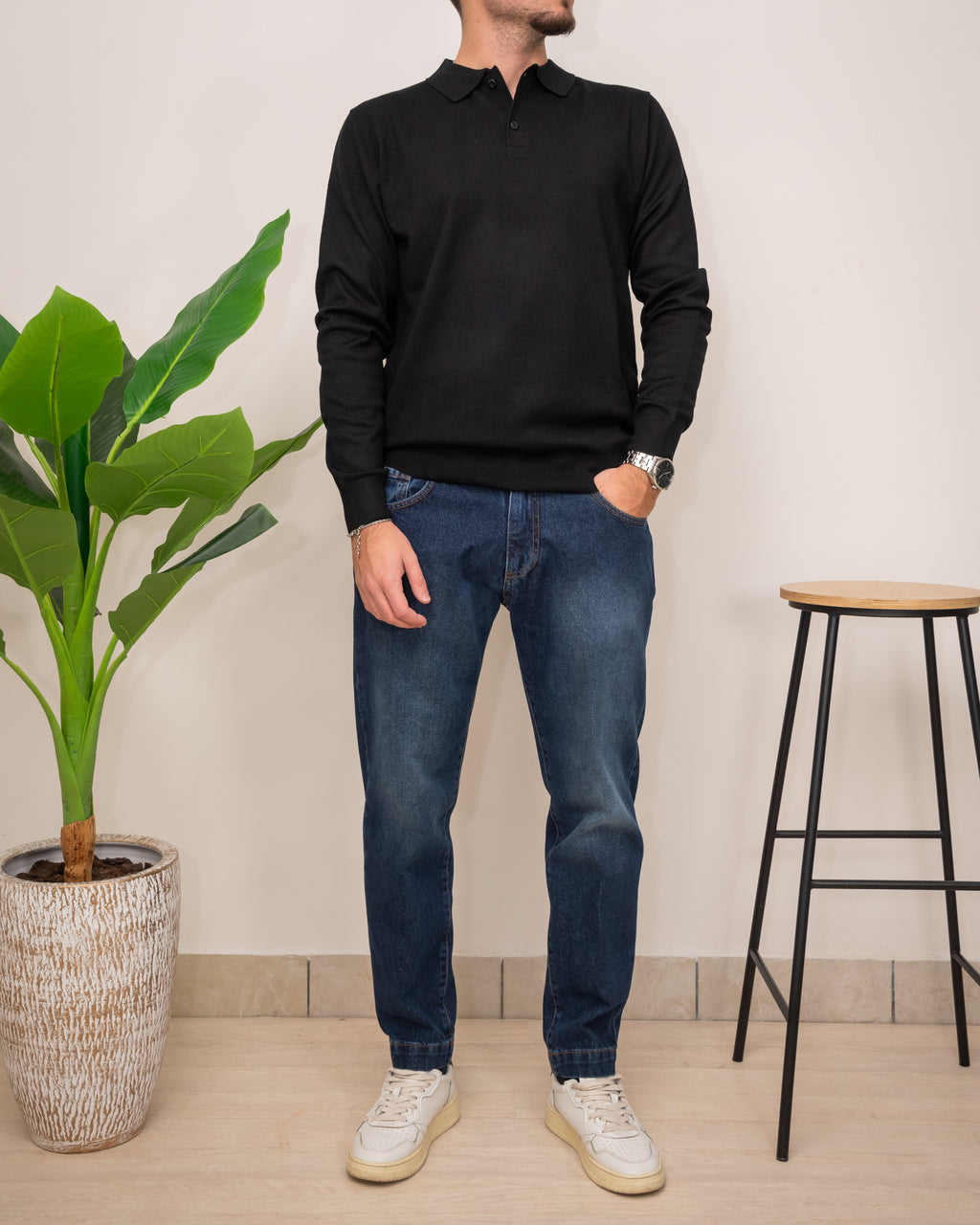 OUTFIT: SEINSE POLO CON PANTALONE DOPPIAVVI DENIM PI80