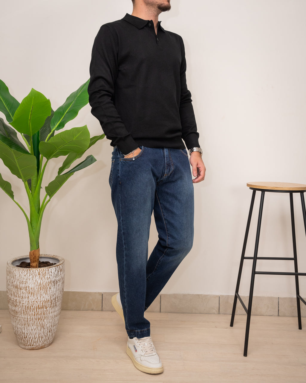 OUTFIT: SEINSE POLO CON PANTALONE DOPPIAVVI DENIM PI80