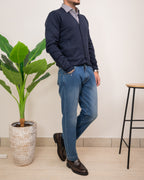 OUTFIT: CARDIGAN SEINSE CON PANTALONE DOPPIAVVI DENIM PI80