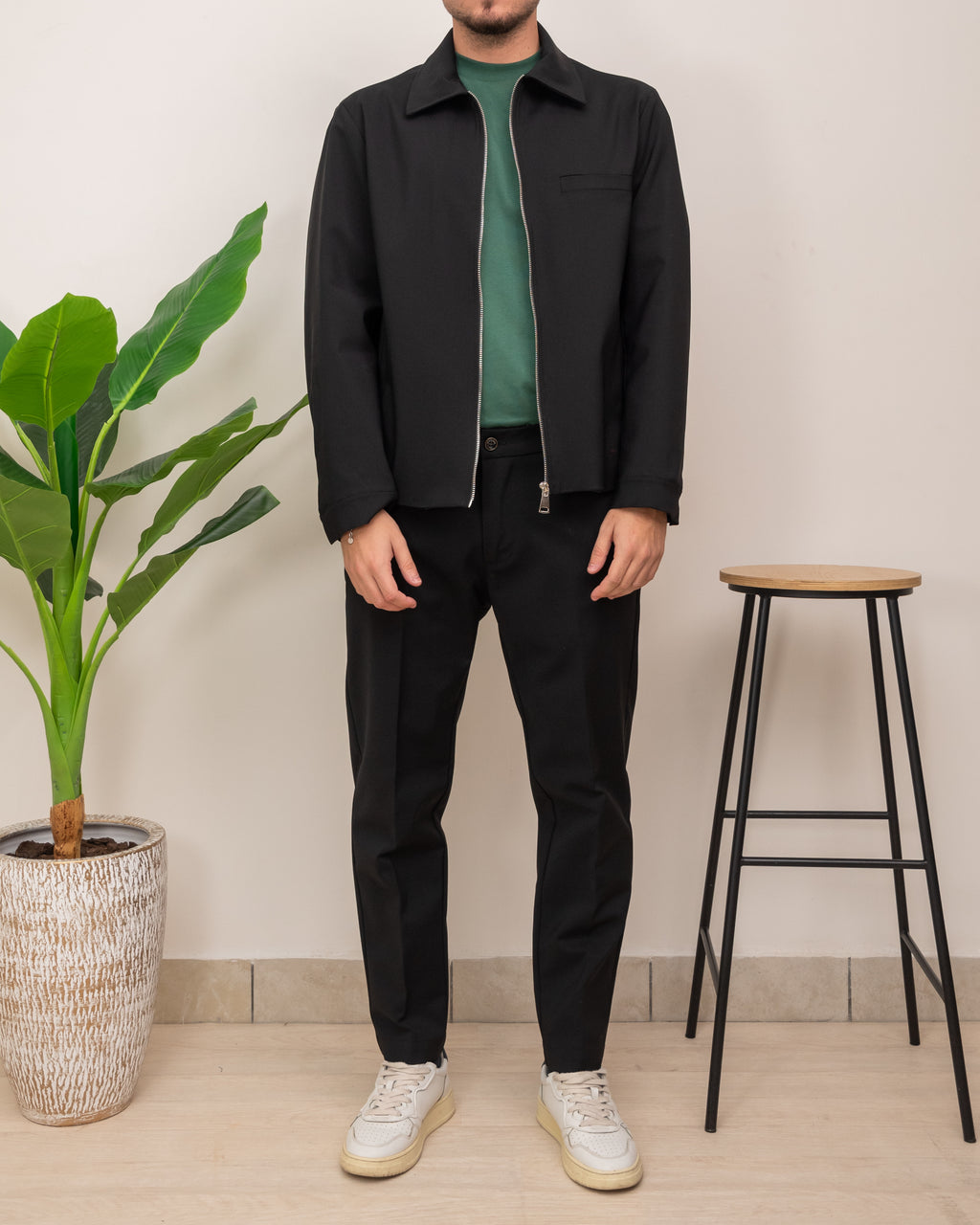 OUTFIT: CASACCA ZIP NYLON PATRICK&SON CON PANTALONE PATRICK&SON MURAT