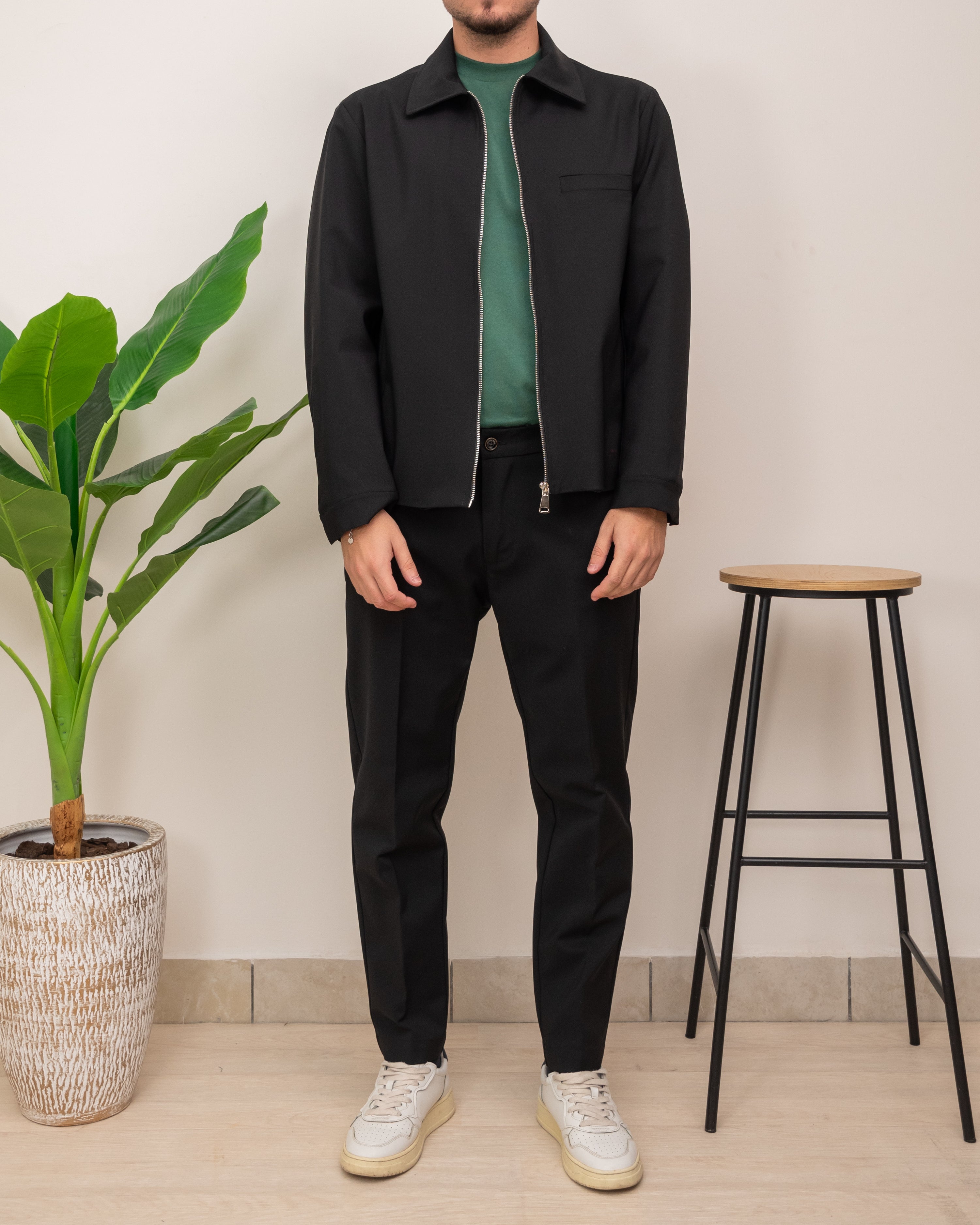 OUTFIT: CASACCA ZIP NYLON PATRICK&SON CON PANTALONE PATRICK&SON MURAT