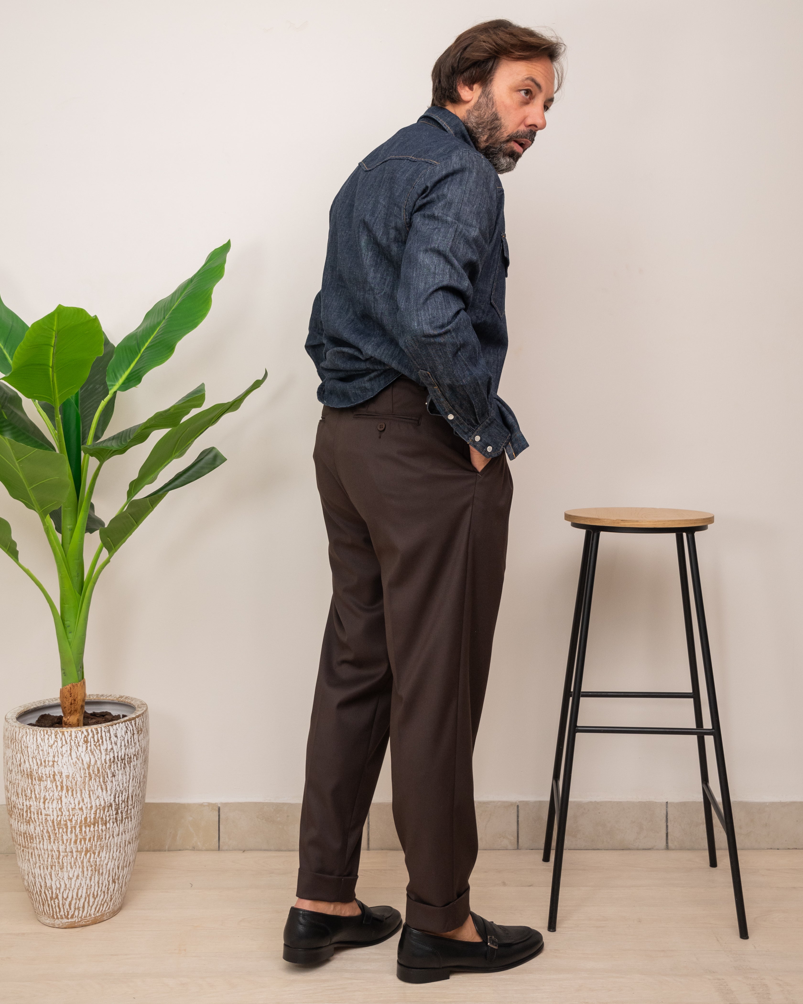 OUTFIT: PANTALONE DOPPIAVVI CHINOS PI58R CON CAMICIA DOPPIAVVI TEXAS GAMBARINE