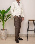 OUTFIT: CARDIGAN SEINSE MI3061SS CON PANTALONE SQUAD PANT. FRESCO LANA