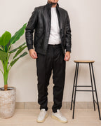 OUTFIT: GIUBBOTTO IN ECOPELLE GF76 CON PANTALONE SQUAD2 FRESCO LANA