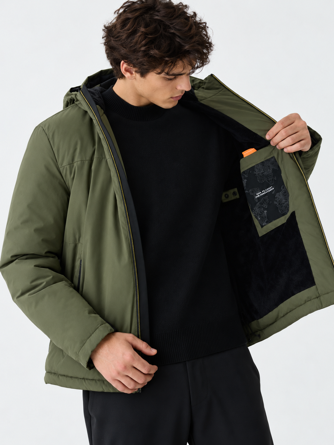 GIUBBOTTO SUNS - AURELIO VELOUR MILITARE