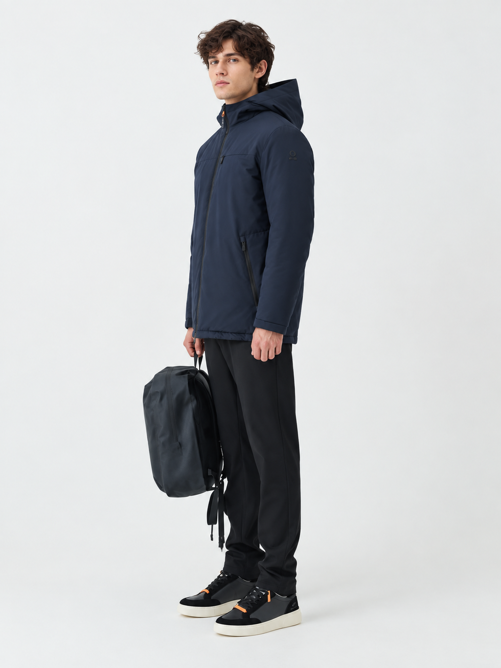 GIUBBOTTO SUNS - AURELIO VELOUR LONG BLUE