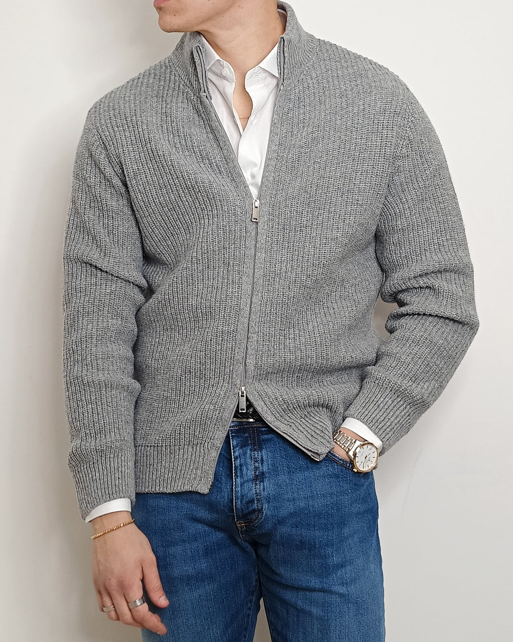 VALDICHIARA FULL ZIP LANA 1007